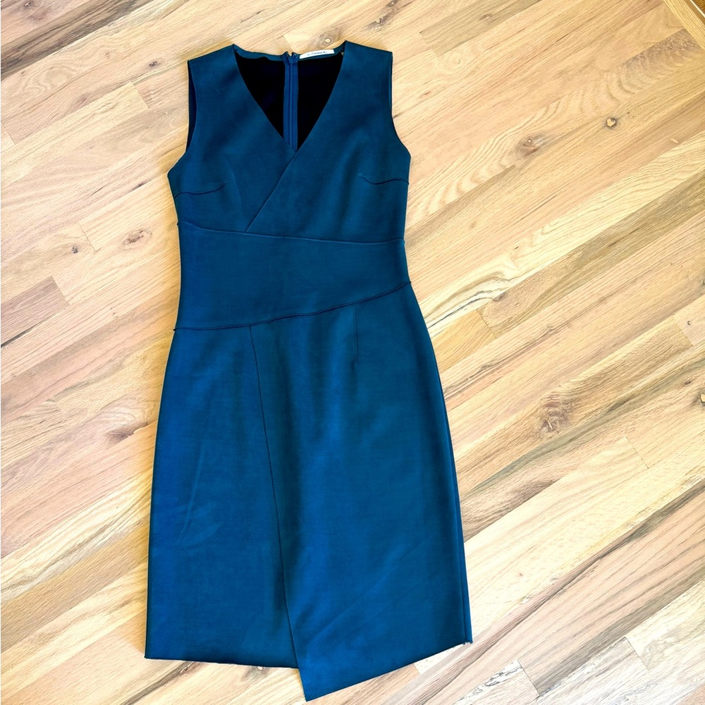 Tahari Teal Suede Dress